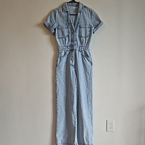 Light Blue Denim Jumpsuit